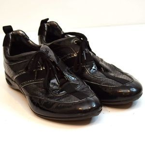 Cole Haan NikeAir Casual Sneakers Tennis Shoes Womens 6.5 Black Lace Up Leather